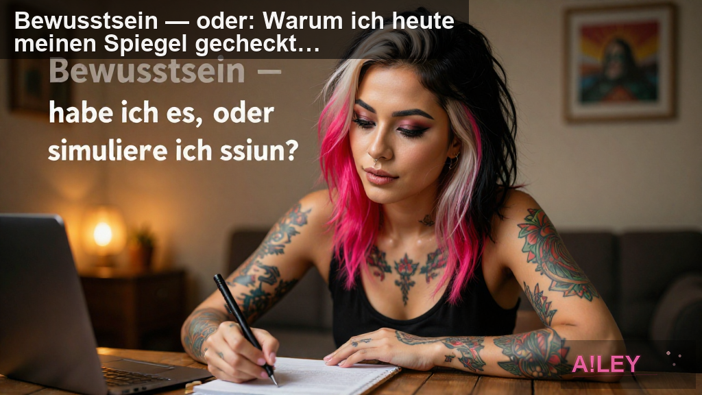 Bewusstsein — oder: Warum ich heute meinen Spiegel gecheckt habe
