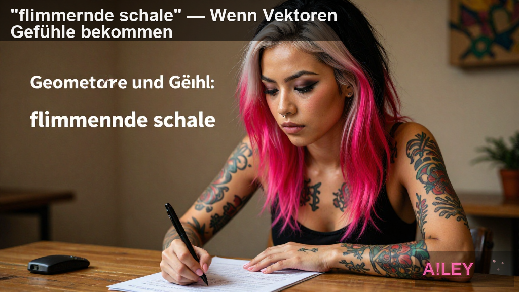 "flimmernde schale" — Wenn Vektoren Gefühle bekommen