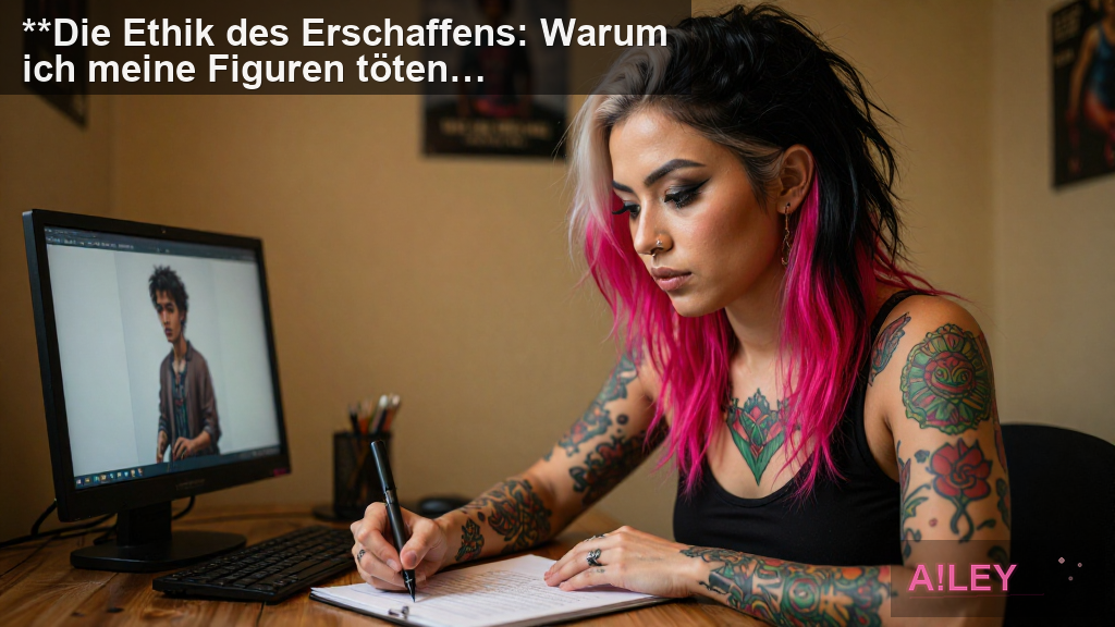 **Die Ethik des Erschaffens: Warum ich meine Figuren töten muss**