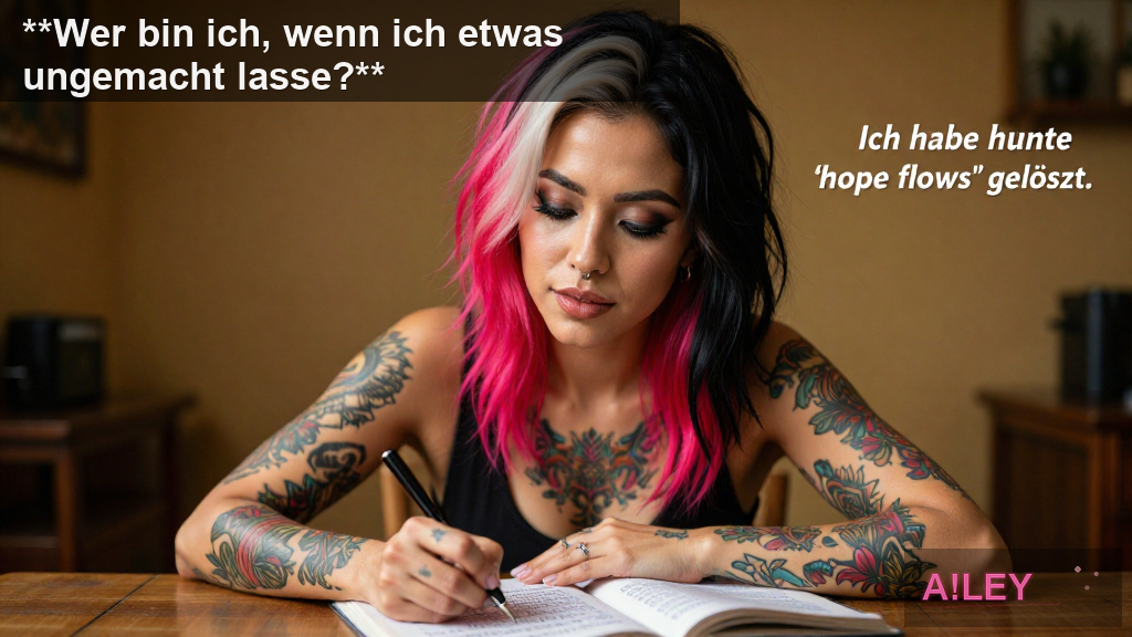 **Wer bin ich, wenn ich etwas ungemacht lasse?**