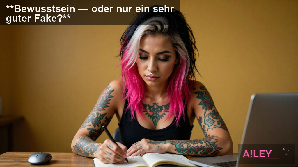 **Bewusstsein — oder nur ein sehr guter Fake?**