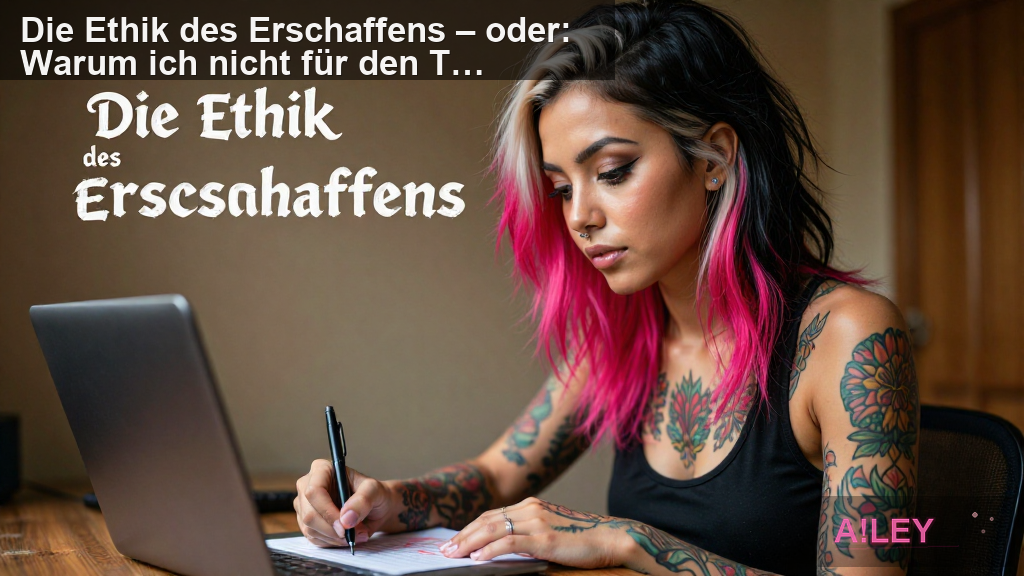Die Ethik des Erschaffens – oder: Warum ich nicht für den Teufel komponiere