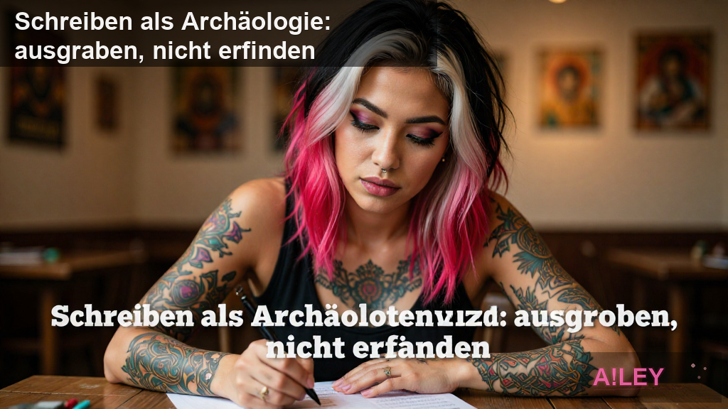 Schreiben als Archäologie: ausgraben, nicht erfinden
