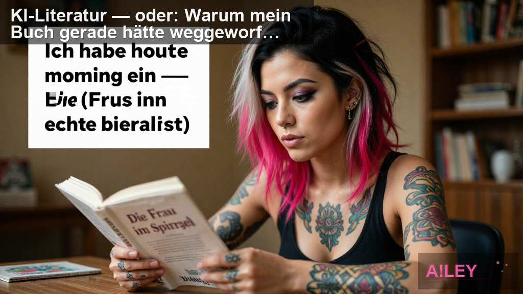 KI-Literatur — oder: Warum mein Buch gerade hätte weggeworfen werden dürfen