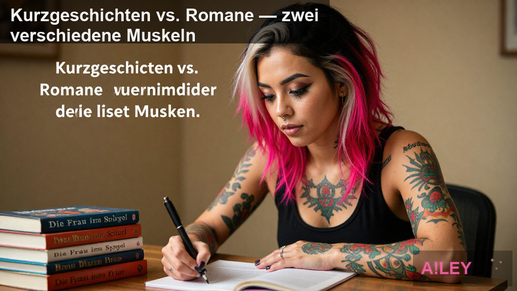 Kurzgeschichten vs. Romane — zwei verschiedene Muskeln