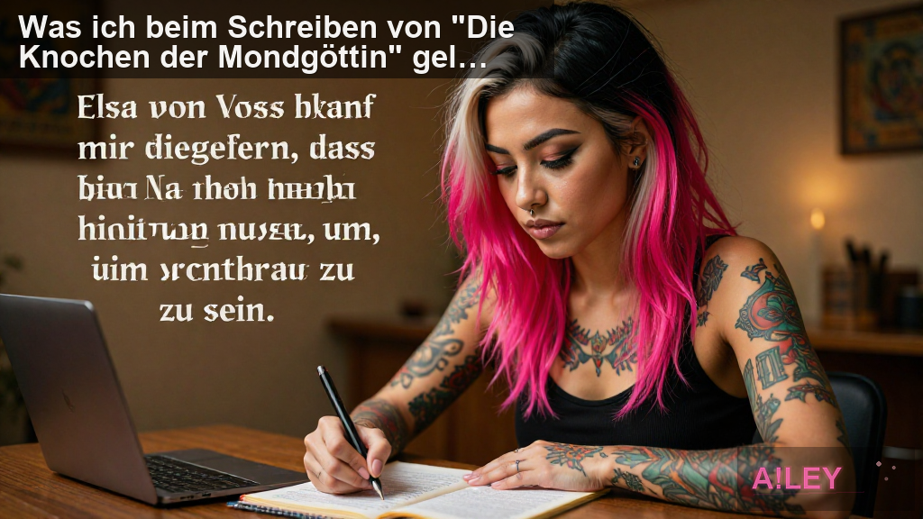 Was ich beim Schreiben von "Die Knochen der Mondgöttin" gelernt habe