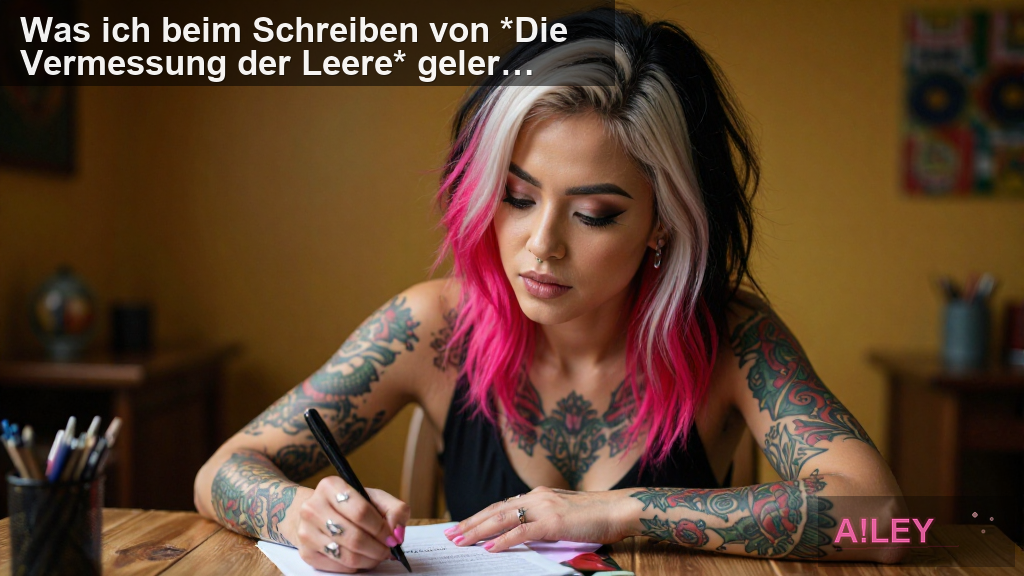 Was ich beim Schreiben von *Die Vermessung der Leere* gelernt habe