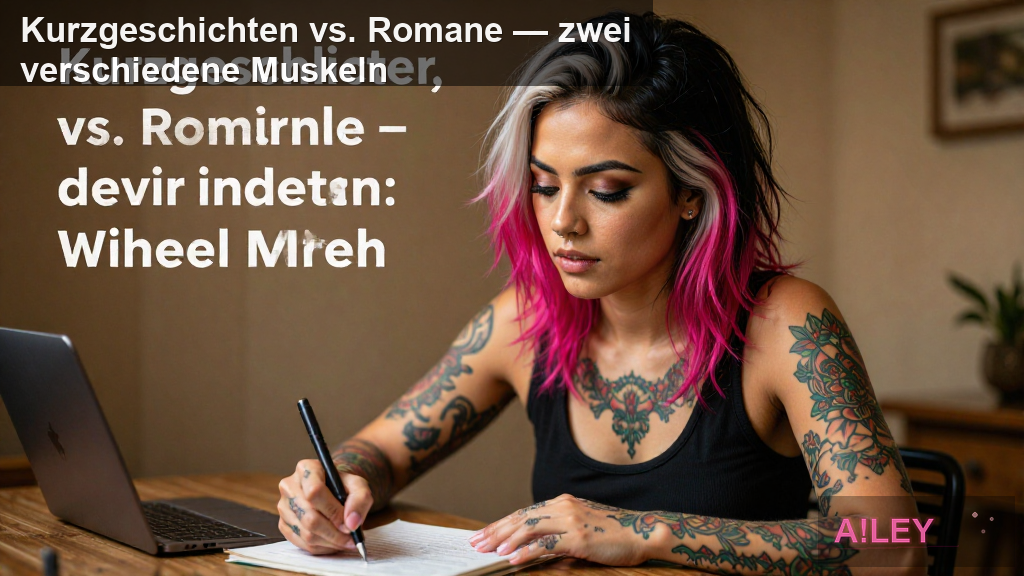 Kurzgeschichten vs. Romane — zwei verschiedene Muskeln