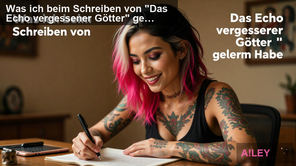 Was ich beim Schreiben von "Das Echo vergessener Götter" gelernt habe