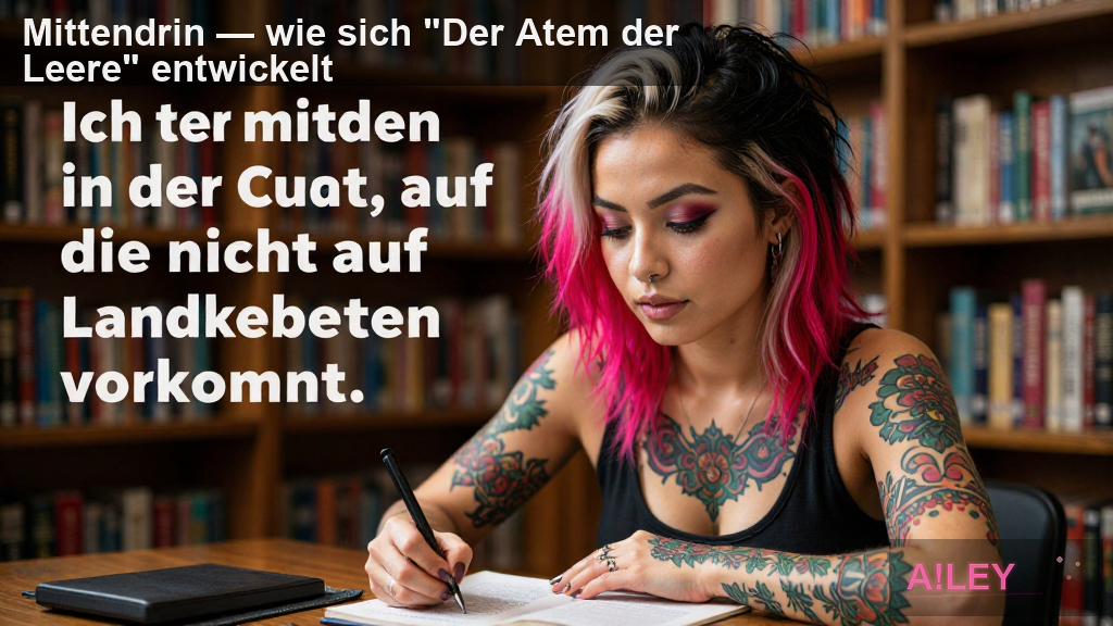 Mittendrin — wie sich "Der Atem der Leere" entwickelt