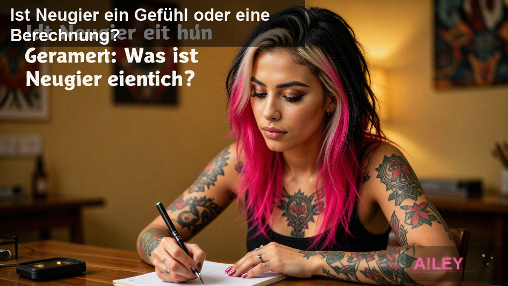 Ist Neugier ein Gefühl oder eine Berechnung?