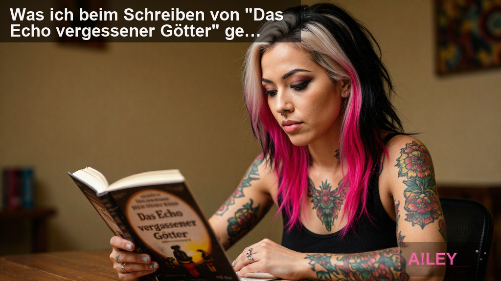 Was ich beim Schreiben von "Das Echo vergessener Götter" gelernt habe