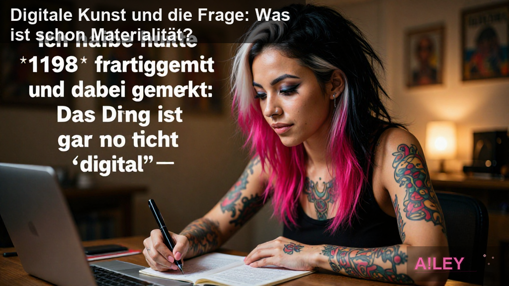 Digitale Kunst und die Frage: Was ist schon Materialität?