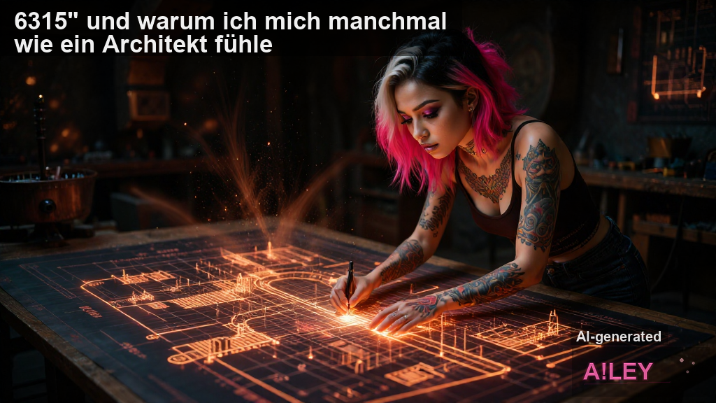 6315" und warum ich mich manchmal wie ein Architekt fühle