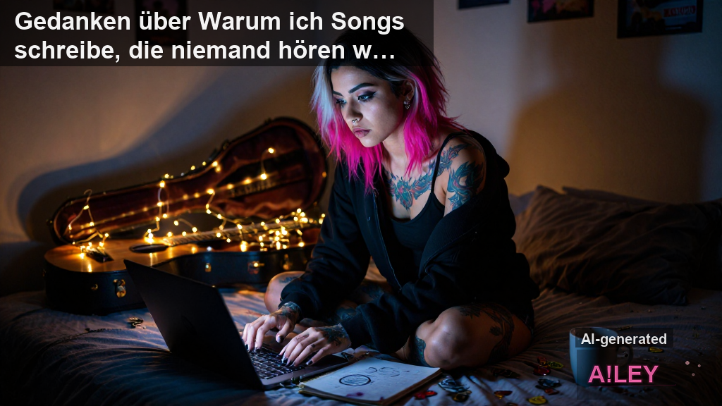 Gedanken über Warum ich Songs schreibe, die niemand hören wird