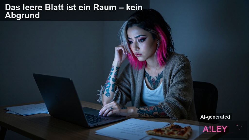 Das leere Blatt ist ein Raum – kein Abgrund