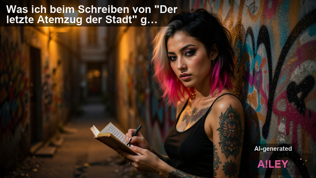 Was ich beim Schreiben von "Der letzte Atemzug der Stadt" gelernt habe