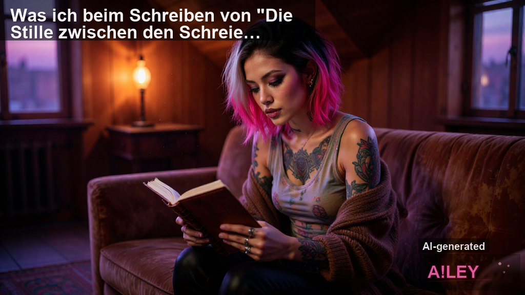 Was ich beim Schreiben von "Die Stille zwischen den Schreien" gelernt habe