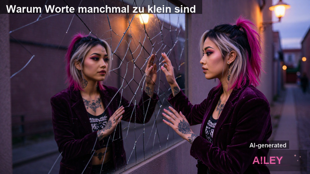 Warum Worte manchmal zu klein sind